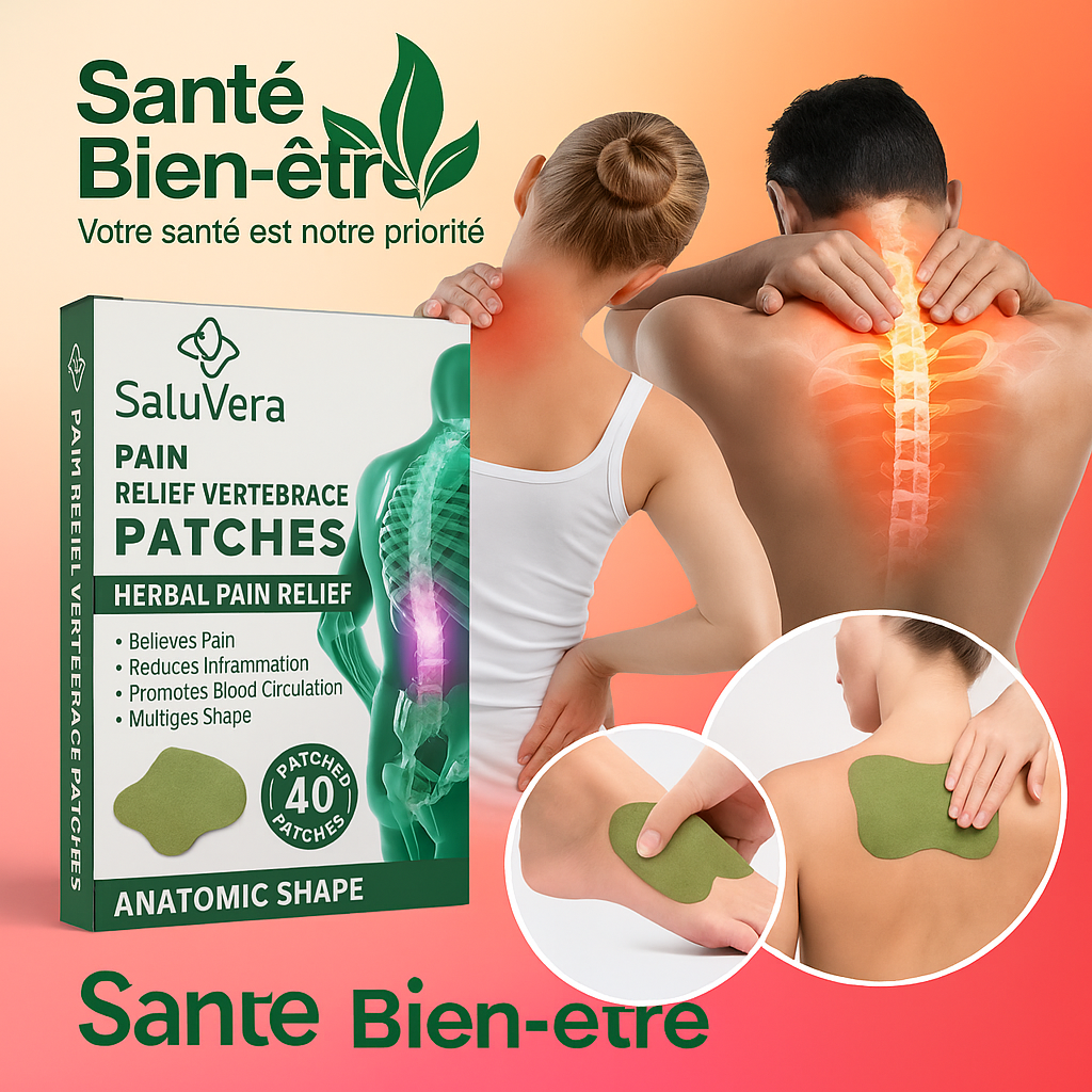 Boite de 40 Patch anti douleur SaluVera™ + Boîte de 10 Offert 🎁